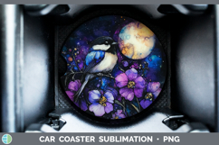 GorgeousBirds 01 Galaxy Car Coaster design.