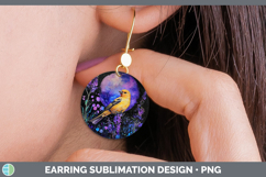 GorgeousBirds 01 Galaxy Round Earrings design.