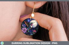GorgeousBirds 01 Galaxy Round Earrings design.