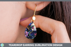 GorgeousBirds 01 Galaxy Teardrop Earrings design.