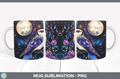 GorgeousBirds 01 Galaxy Mug Wrap design.