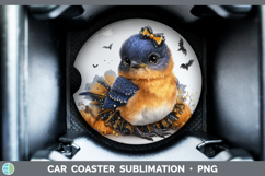 GorgeousBirds 01 Halloween Car Coaster design.