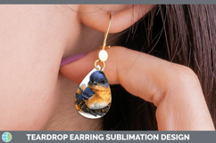 GorgeousBirds 01 Halloween Teardrop Earrings design.