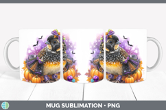 GorgeousBirds 01 Halloween Mug Wrap design.