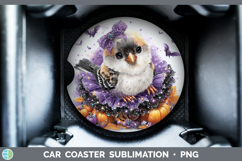 GorgeousBirds 01 Halloween Car Coaster design.