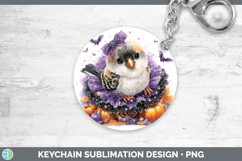GorgeousBirds 01 Halloween Keychain design.