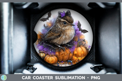 GorgeousBirds 01 Halloween Car Coaster design.