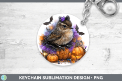 GorgeousBirds 01 Halloween Keychain design.