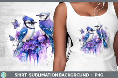 GorgeousBirds 01 Purple Drips Shirt design.