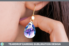 GorgeousBirds 01 Purple Drips Teardrop Earrings design.