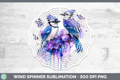 GorgeousBirds 01 Purple Drips Wind Spinner design.