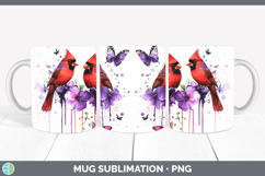 GorgeousBirds 01 Purple Drips Mug Wrap design.