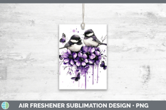 GorgeousBirds 01 Purple Drips Air Freshener design.