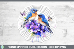 GorgeousBirds 01 Purple Drips Wind Spinner design.