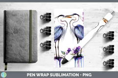 GorgeousBirds 01 Purple Drips Pen Wrap design.