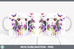 GorgeousBirds 01 Purple Drips Mug Wrap design.