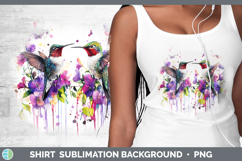 GorgeousBirds 01 Purple Drips Shirt design.