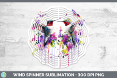 GorgeousBirds 01 Purple Drips Wind Spinner design.