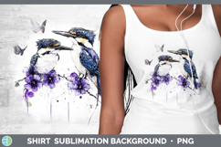 GorgeousBirds 01 Purple Drips Shirt design.