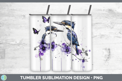 GorgeousBirds 01 Purple Drips Tumbler design.