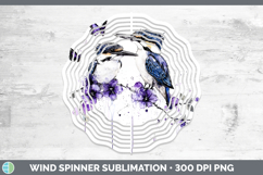 GorgeousBirds 01 Purple Drips Wind Spinner design.