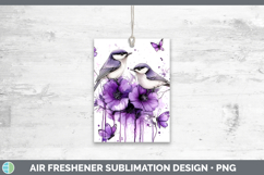 GorgeousBirds 01 Purple Drips Air Freshener design.
