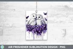 GorgeousBirds 01 Purple Drips Air Freshener design.