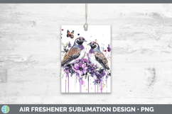 GorgeousBirds 01 Purple Drips Air Freshener design.