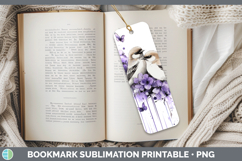 GorgeousBirds 01 Purple Drips Bookmark design.