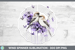 GorgeousBirds 01 Purple Drips Wind Spinner design.