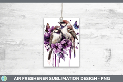 GorgeousBirds 01 Purple Drips Air Freshener design.