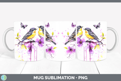 GorgeousBirds 01 Purple Drips Mug Wrap design.