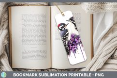 GorgeousBirds 01 Purple Drips Bookmark design.