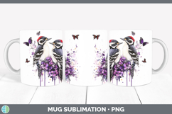 GorgeousBirds 01 Purple Drips Mug Wrap design.