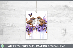 GorgeousBirds 01 Purple Drips Air Freshener design.