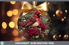 GorgeousBirds 01 Rustic Christmas Ornament design.