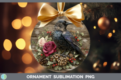 GorgeousBirds 01 Rustic Christmas Ornament design.