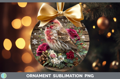 GorgeousBirds 01 Rustic Christmas Ornament design.