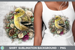 GorgeousBirds 01 Rustic Christmas Shirt design.
