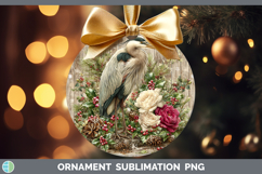 GorgeousBirds 01 Rustic Christmas Ornament design.