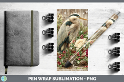 GorgeousBirds 01 Rustic Christmas Pen Wrap design.