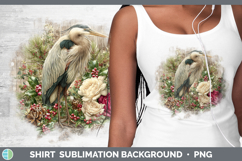 GorgeousBirds 01 Rustic Christmas Shirt design.