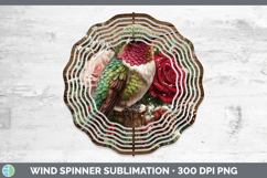 GorgeousBirds 01 Rustic Christmas Wind Spinner design.