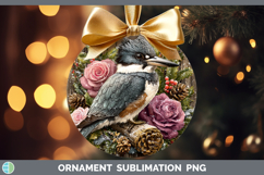 GorgeousBirds 01 Rustic Christmas Ornament design.