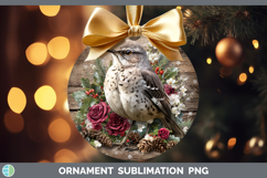 GorgeousBirds 01 Rustic Christmas Ornament design.