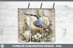 GorgeousBirds 01 Rustic Christmas Tumbler design.
