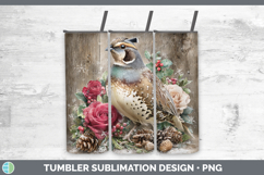 GorgeousBirds 01 Rustic Christmas Tumbler design.