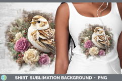 GorgeousBirds 01 Rustic Christmas Shirt design.