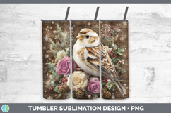 GorgeousBirds 01 Rustic Christmas Tumbler design.