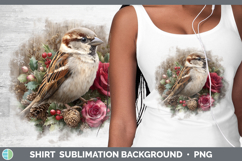 GorgeousBirds 01 Rustic Christmas Shirt design.